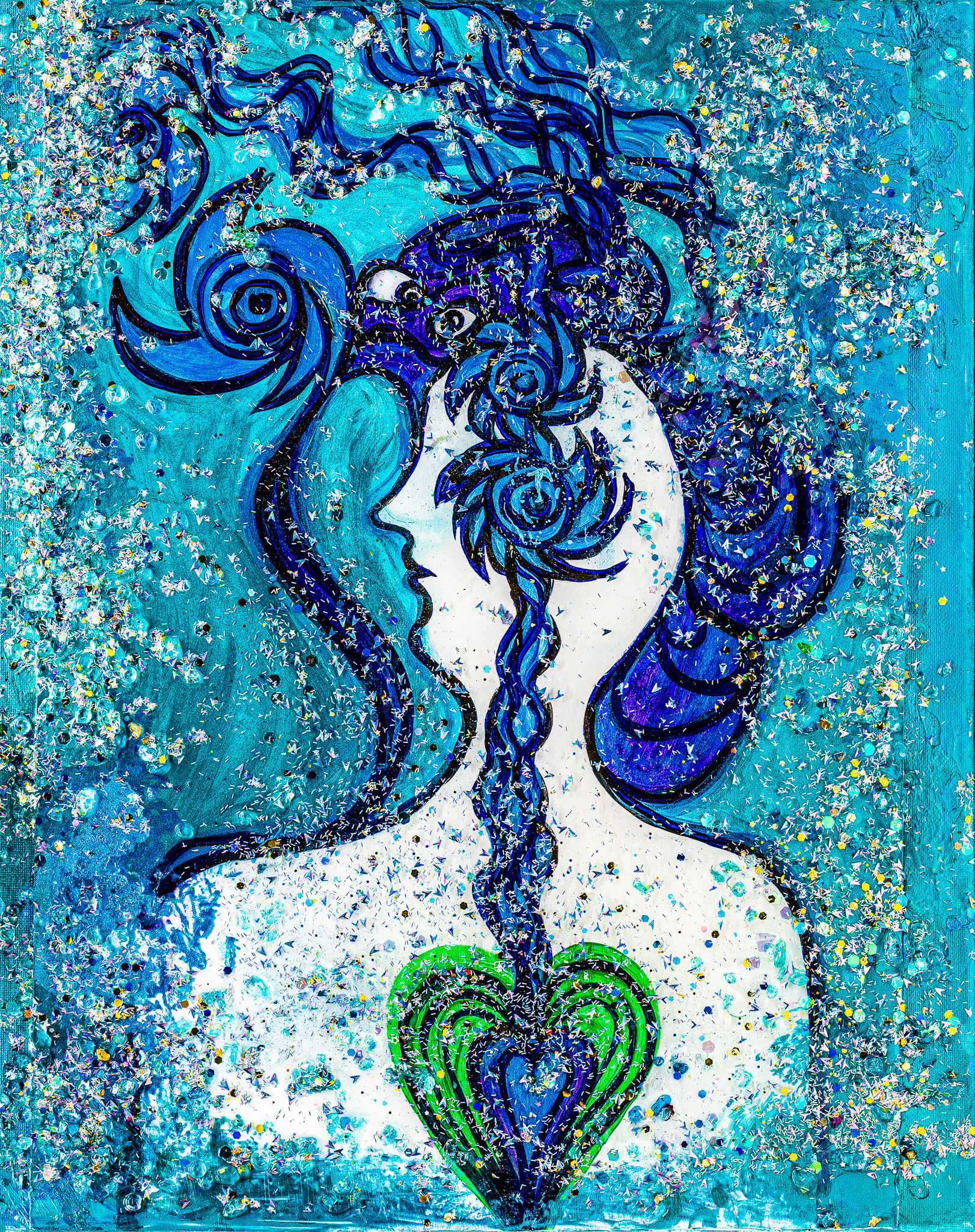 Herz und Kopf - Gemälde